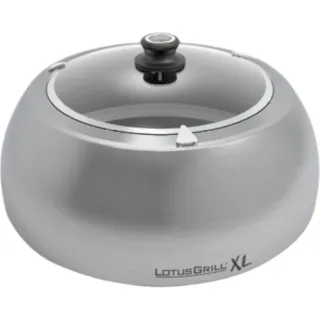 LotusGrill Grillhaube mit Glas Edelstahl DK-SG-435 XL