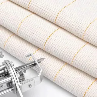 Großes Tufting Tuch, 150 x 200 cm Primäres Tufting Gun Punch Needle Stoff mit Markierten Linien Tufting Fabric Mönchstoff Handarbeitsstoff für Teppich Tufting Pistolen Stickerei Anfänger