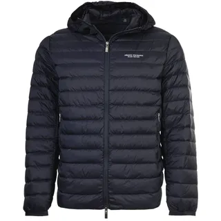 Giorgio Armani Armani Exchange Herrenjacke Blau mit Druckmuster, Kapuze, Größe M