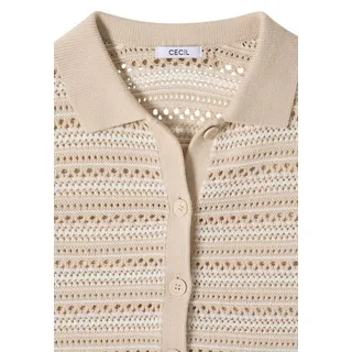 Cecil Kurzarm Cardigan Beige L