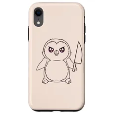 Hülle für iPhone XR Pinguin und Messer