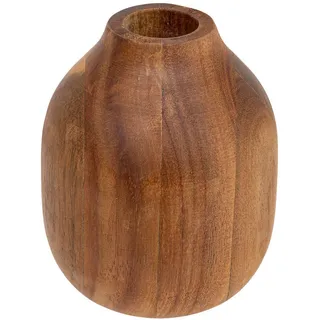 Atmosphera Createur d ́interieur Vase Soliflore Akazienholz , Holz , 12 cm , Dekoration, Vasen, Bodenvasen