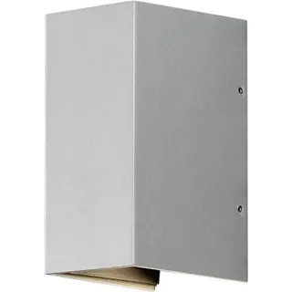 Konstsmide Außenwandleuchte Aluminium 8 x 11 x 17 cm inkl. Bewegungsmelder grau