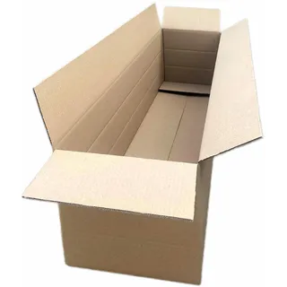Faltkarton 1200x300x(100)-300mm mit variabler Höhe 2-wellig braun