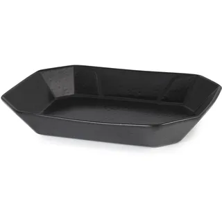 TP Streat Set 2 Tabletten aus Stoneware Schwarz 17 x 22 cm