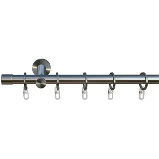 INDEKO Vorhangstange Linz 1-läufig Ø 16 mm 200 cm Weiß