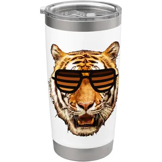 Party-Tierdruck für Jungen, Tiger, Kleinkind, Tiger, Kinder Tiger Doppelwandiger Edelstahl-Thermobecher