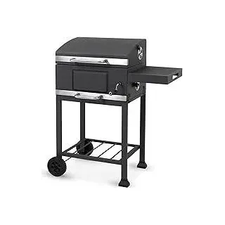 tepro Holzkohlegrill (Grillwagen) Toronto Basic, Grillfläche: ca. 52 x 36 cm, BBQ mit Deckel, Maße ca. 89,5 x 60,5 x 103,3 cm