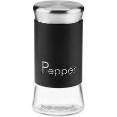 Galicja Gewürzdosen GRENO – Gewürz Organizer – Pfefferstreuer – Gewürzstreuer – Spice Jars – Salzstreuer klein – 150ml Gewürzgläser fur PEPPER Schwarz