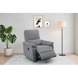 Home Affaire Relaxsessel ODILON Struktur-Bezug 92 x 91 x 0 cm grau elektrisch