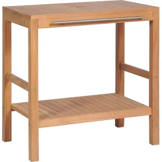 vidaXL Waschtischunterschrank Massivholz Teak 74x45x75 cm - Braun