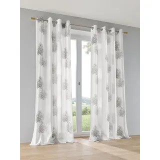 Kutti Belinda Ösen 135 x 225 cm Grau/Weiß 1 Stk.
