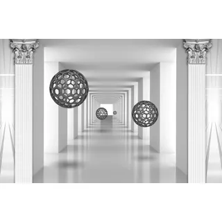 Fototapete PAPERMOON "3D ABSTRAKT PASSAGE SKULPTUREN", bunt, B:1,5m L:1,11m, Vlies, Tapeten, Fototapete
