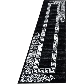 Ayyildiz Teppiche Läufer »Miami 6620« rechteckig 12 mm Höhe Kurzflor, orientalisches ausdrucksstarkes Design, schwarz