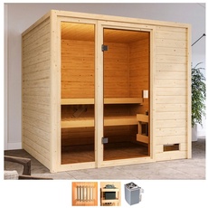 Bild von Sauna »Jackie«, 9-kW-Ofen mit int. Steuerung, beige