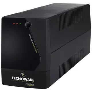 TECNOWARE POWER SYSTEMS Tecnoware UPS 2000VA für PC/Modem, NICHT für Gaming/Konsole, ERA PLUS USV, 6 IEC, Software, Schutz vor Stromausfall & Spannungsschwankungen, ideal für PC, Modem, Überwachung, Kasse, NAS, POS