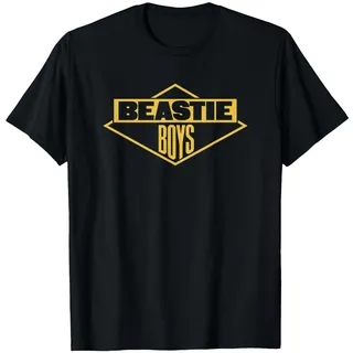 Offizieller Beastie Boys Gold Diamond T-Shirt, Herren, Schwarz, L