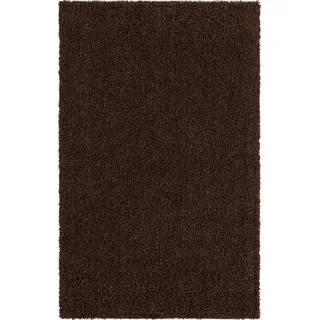 Myflair Hochflor-Teppich "Shaggy Shag, LAGERRÄUMUNG", braun (dunkelbraun), B:152cm H:38mm L:244cm, Polypropylen (PP), MYFLAIR MÖBEL & ACCESSOIRES, Teppiche, gewebt, Uni Farben, ideal im Wohnzimmer & Schlafzimmer