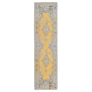 Tom Tailor Funky Orient Kirman Teppichläufer 75 x 290 cm Gold