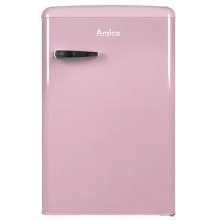 Amica KS 15616 P Retro-Kühlschrank (95 l, 860 mm hoch, Pink)