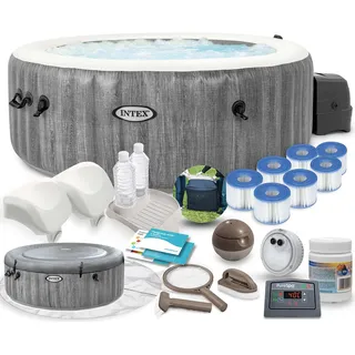 Aufblasbares SPA mit Hydromassage für 4 Personen INTEX 28440 Set