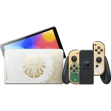 Nintendo Switch OLED - The Legend of Zelda: Tears of the Kingdom Edition, Spielkonsole, Gold, Weiss