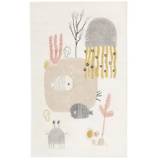 RugVista Octo Kinderteppich, 100 x 160 cm, Rosa | Moderne, Kinder, Rechteckig, Niedriger Stapel, Nur chemische Reinigung, Oeko-Tex 100, Ohne gefährliche Chemikalien