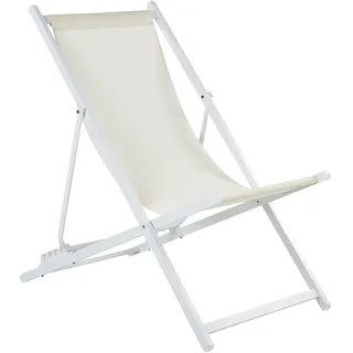 Beliani Liegestuhl 60 x 79 x 60 cm beige