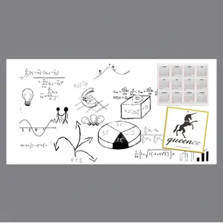 queence Magnetfolie »Magnetische Markerfolie« Boardmarkerfolie selbstklebend, zum beschriften, weiß