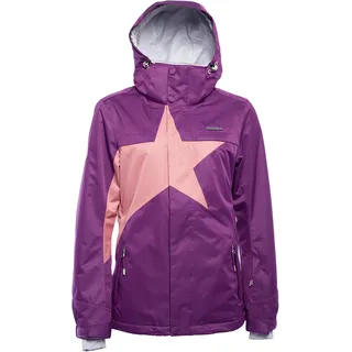 Zimtstern Damen Snowy Herringbone Jacke, lila, S EU