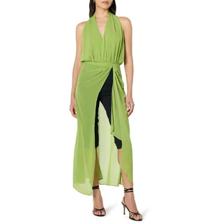 The Drop Damen Spinat Sheer Maxi Neckholder Top L