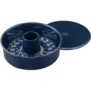 Dr. Oetker Garan+C3:J12tieform Ø 26 cm Back-Liebe Emaille mit Flachboden und Rohrboden – Runde Ring-Backform mit schnitt- & kratzfestem Emaille-Boden – 26er Kuchenbackform für Kuchen und Torten