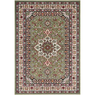 HANSE HOME Nouristan Orientalischer Kurzflor Teppich Parun Täbriz Grün, 80x150 cm