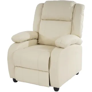 Mendler Fernsehsessel Lincoln Kunstleder 84 x 102 x 0 cm Beige