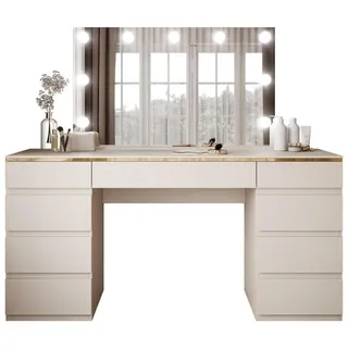 lookway Schminktisch AURORA DOUBLE KASCHMIR mit Schubladen