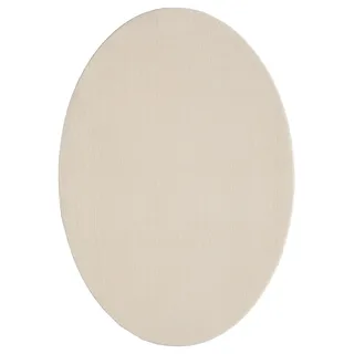 The CarPET Teppich »Relax« oval 16 mm Höhe waschbarer Wohnzimmer Teppich modern rutschfest the carpet Grau B : 140 cm 1 Stk.