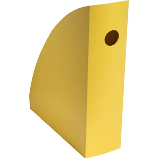 Exacompta 18208D 6er Pack Stehsammler BeeBlue 8,2cm Breit DIN A4+ aus Recycling-Kunststoff Zeitschriftensammler zur Aufbewahrung für Dokumente, Kataloge, Zeitschriften Farbe: Safran MAG-CUBE