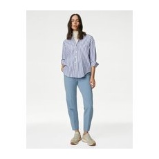 Womens M&S Collection Pantalon fuselé longueur cheville - Grey Blue, Grey Blue - 10-REG
