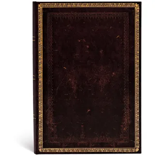 Paperblanks PB3519-0- Faux Leder schwarzes Marokkoleder Midi Liniert, Midi (180 x 130)