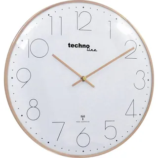 Technoline Moderne Funkwanduhr 35,00 cm 8235 rosé-Gold