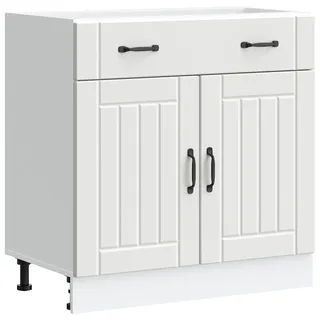 vidaXL Unterschrank Lucca 0 x 0 x 0 cm Weiß