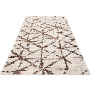 Esprit Hochflor-Teppich ESPRIT "Ronja ESP-80335", weiß (weiß,creme), B:160cm H:30mm L:225cm, Polyester, Teppiche, Shaggy, Langflor, Weich, Wohnzimmer, Schlafzimmer