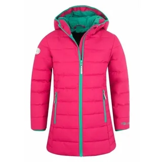 TROLLKIDS Stavanger Coat Jacke - Pink / Peacock Green - 164 cm