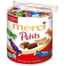 Merci Petits Chocolate Collection 1000g von Storck - Der Merci Schokoladen Klassiker in der Dose