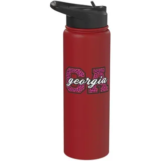 Fanbild mit Leopardenmuster, Motiv Georgia Game Day, Vintage-Stil Stainless Steel Insulated Water Bottle