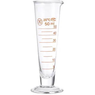Supvox Messbecher Aus Glas 50 Ml Mit Graduierung Runde Basis Hitzebeständig Transparenter Laborbecher Für Chemie Reaktionsgefäße Kleine Flüssigkeitsmengen