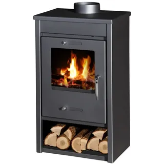 Wasserführender Kaminofen Victoria Deluxe B - 12kW - Schwarz