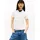 Tommy Poloshirt TOMMY JEANS TJW SLIM ESSENTIAL POLO SHORT SLEEVE Damen Gr XS 34 beige ecru Piqué Obermaterial 97 Baumwolle 3 Elasthan unifarben slim fit hüftlang V-Ausschnitt abgesteppte Kante Shirts Poloshirt mit Logostickerei Piqué