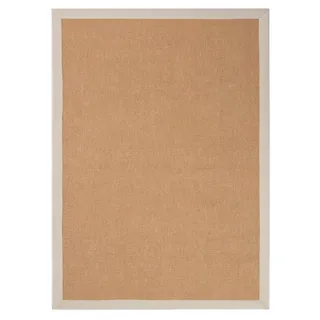 carpetfine Sisal Sisalteppich 160 x 230 cm Beige/Weiß