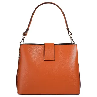 Cluty Umhängetasche Leder Orange